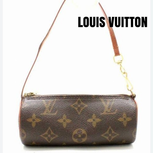 Louis Vuitton Papillon Mini Accessory Pouch Handbag Monogram LV Auth From Japan