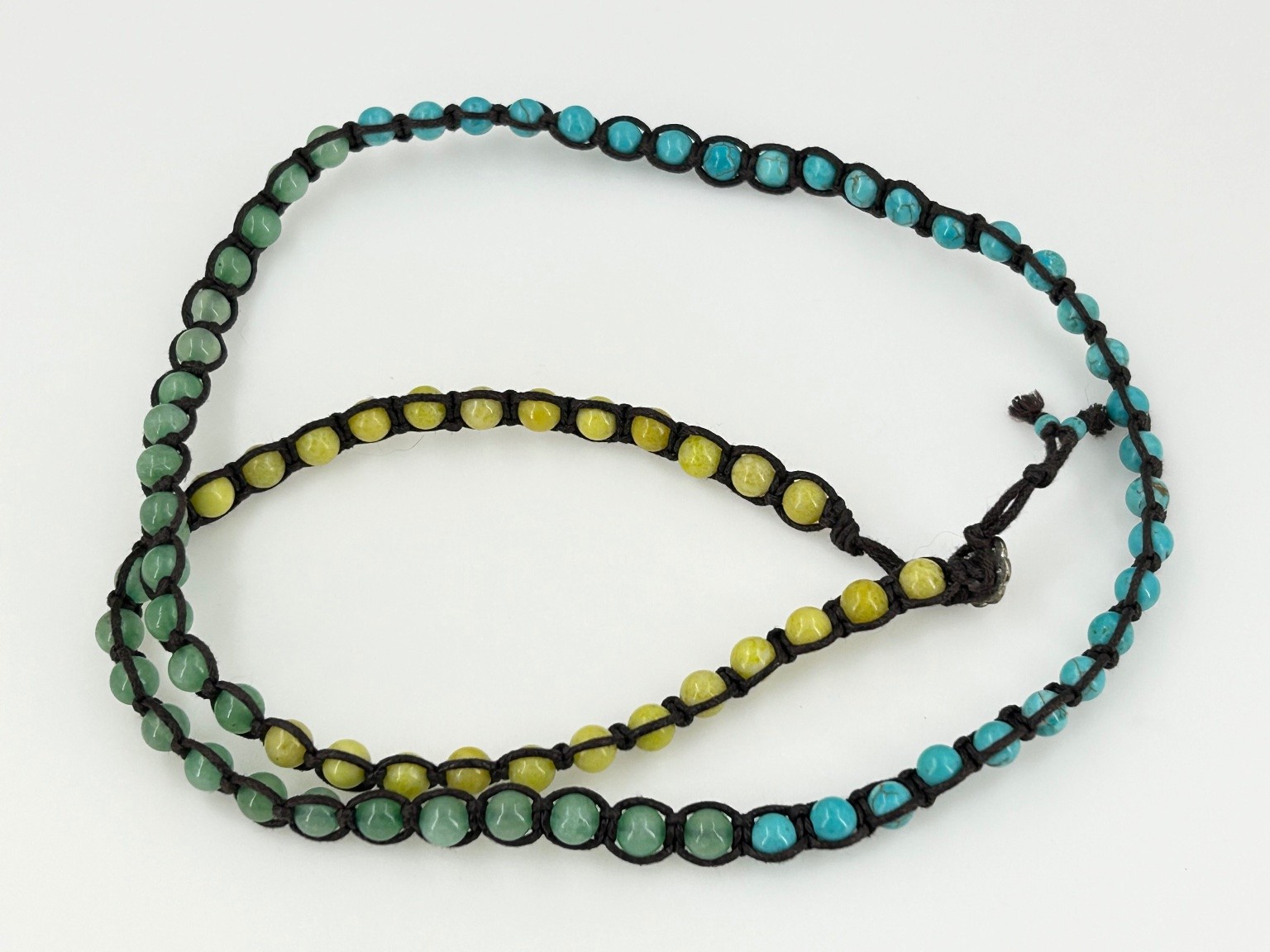 Handcrafted Multi-Strand Beaded Wrap Bracelet Tur… - image 6