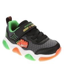 Skechers Kids Mighty Glow 2.0 Sneaker - Black/Orange