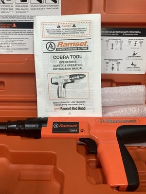 ITW Ramset Cobra Powder Actuated Fastening Tool NIB 
