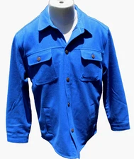 The Normal Brand  Men's Size XL Brightside Flannel Lined Workwear Jacket COBALT