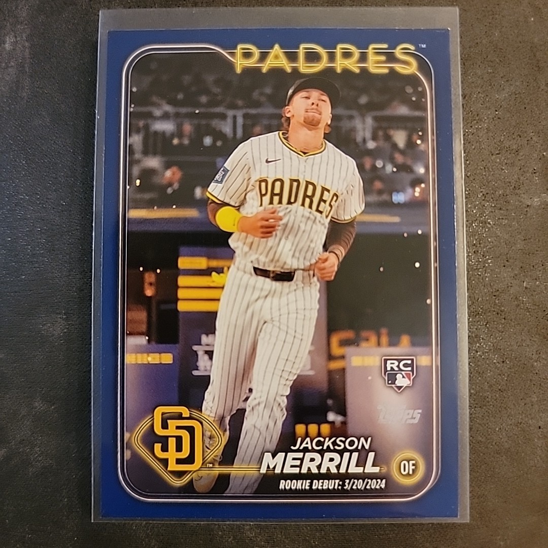 2024 Topps Update Series - Rookie Debut Jackson Merrill #US169 Royal Blue (RC)