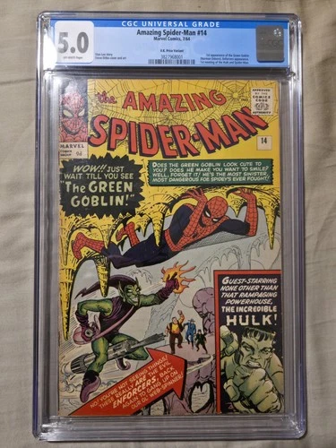 Amazing Spider-Man #14 CGC 5.0 ( 1st app. Green Goblin) Rare UK price variant
