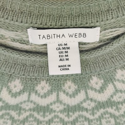 Anthropologie Tabitha Webb Fair Isle Sweater Womens M Lambswool