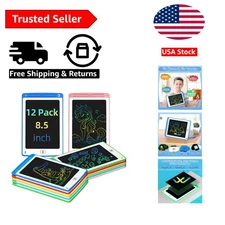 Creative Learning 12 Pack LCD Drawing Tablets for Kids Age 3 to 8 - 8.5 inch