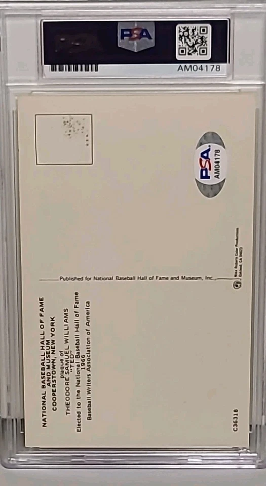 TED WILLIAMS PSA/DNA Slab Signed HOF Postcard autographed Encapsulated RED SOX - Image 2 of 4