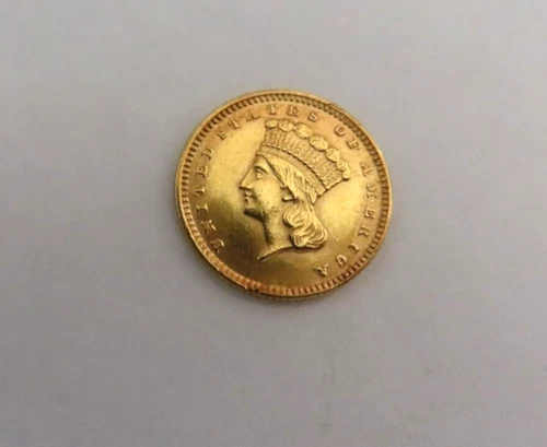 1874 $1 Indian Head Gold Coin