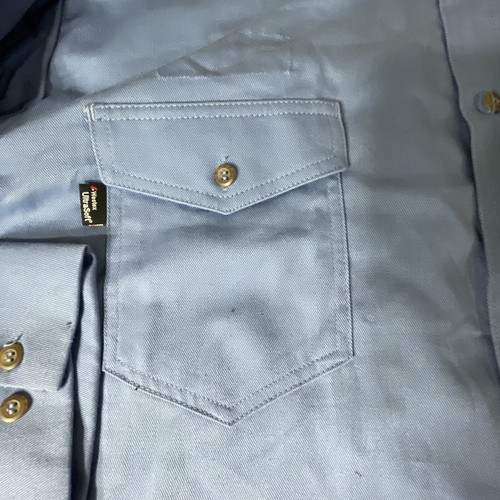 New Workrite CAT2 FR FLAME RESISTANT 298UT70mb 2XL LJ light blue work shirt J181 - Picture 13 of 23