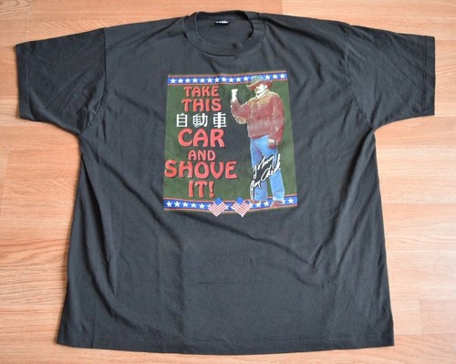 Vintage 1990s Johnny Paycheck Take This Shove It Shirt Tee XXL Tour 90s Country