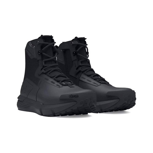 Under Armour Men's Charged Valsetz Waterproof Zip Tactical Boots - Black - Picture 6 of 8