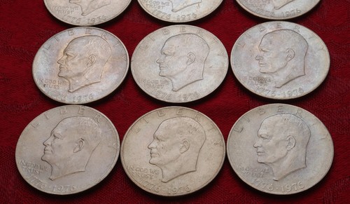 Lot von 12 Bicentennial 1976-P Eisenhower "Ike" Dollar Münzen - Bild 3 von 5