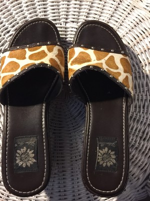 yellowbox cowhide sandals