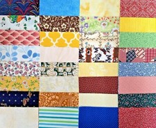 48 PCS 100 COTTON FABRIC SQUARES QUILTING 5"X 5" CHARM PACK ASSORTED