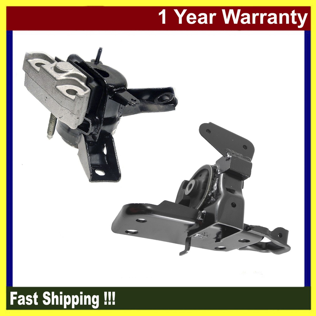 Set 2PCS Front Right Engine & Transmission Mount For Toyota RAV4 2.4L FWD 06-08