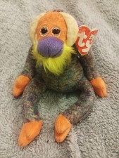 Vintage | Retired | Ty Beanie Buddies Collection | Bananas the Monkey | 2001