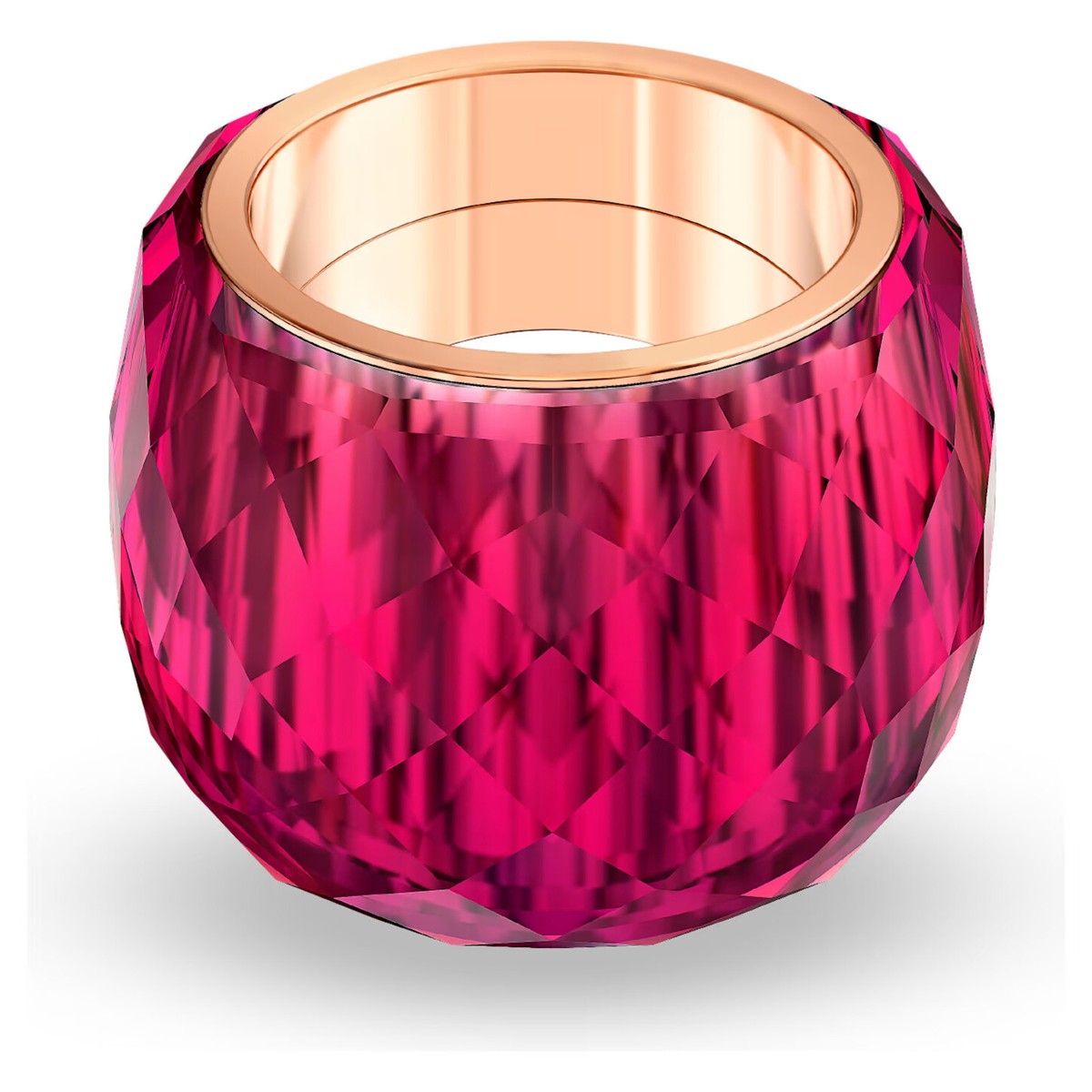 Swarovski Nirvana ring Red, Rose gold-tone finish, Medium/55