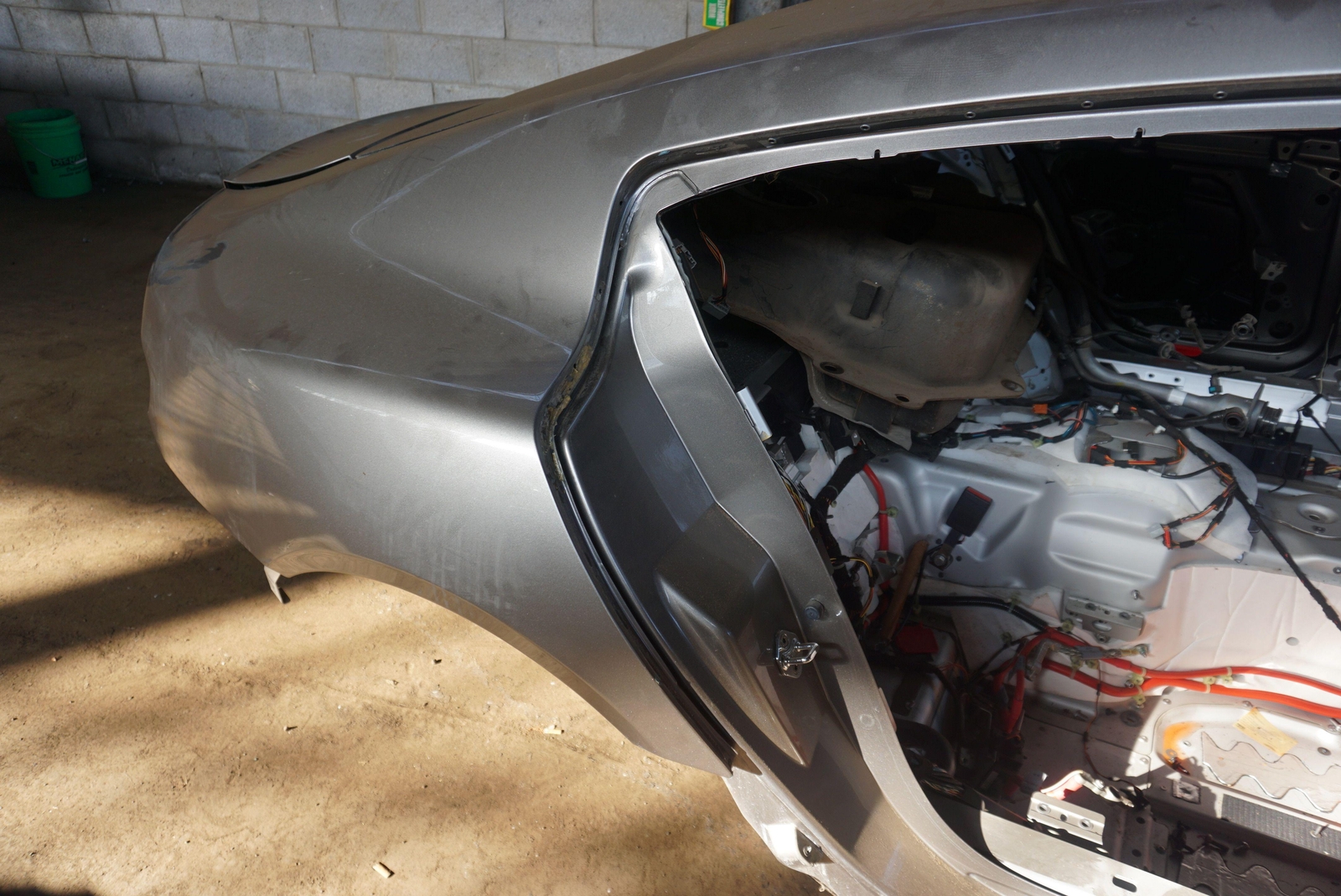 Rear Right Side Quarter Panel Body Structural Cut Silver Aston Martin Rapide 11