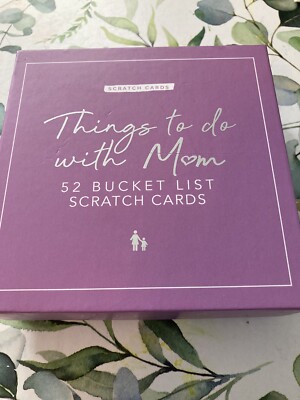 Gifts For Mum 52 Scratch Card Game Bucket List Things To Do With Mum Activities