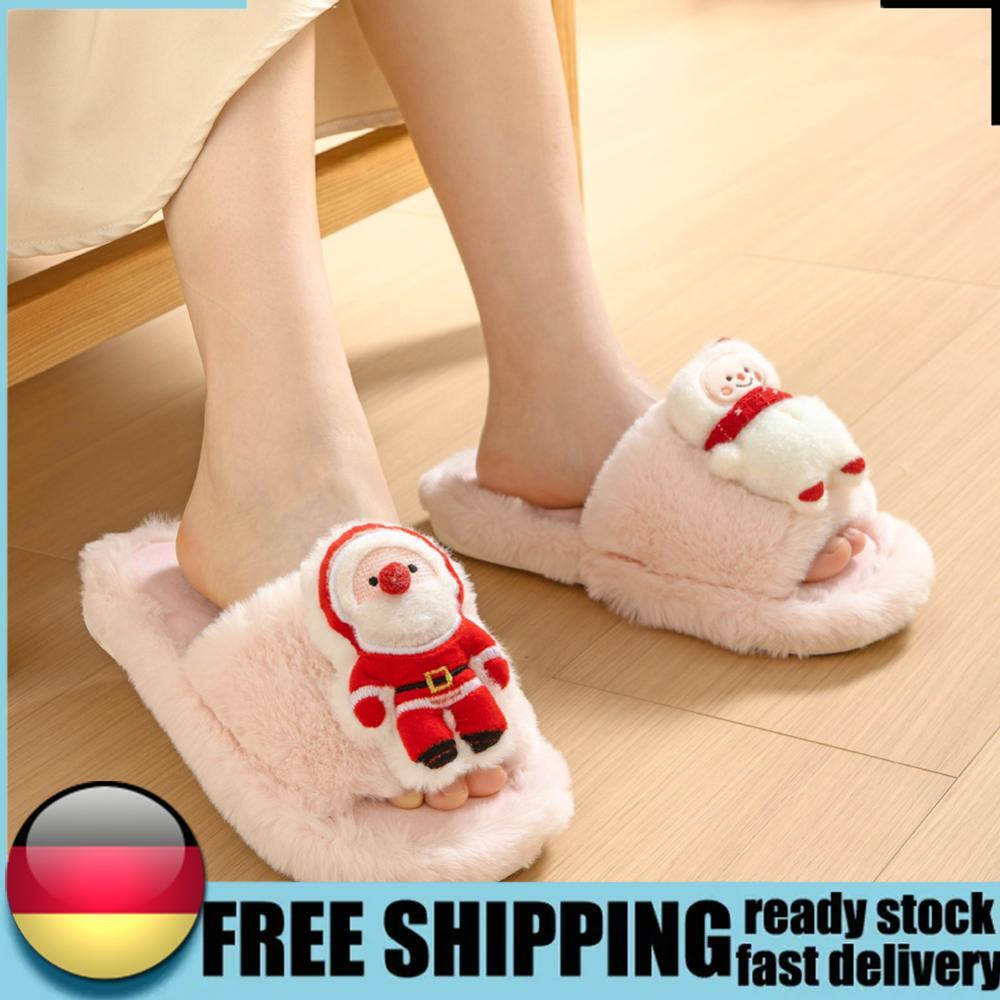 APL Pantofole stampate natalizie casual soffici pantofole ispessite scarpe da camera da letto graffi
