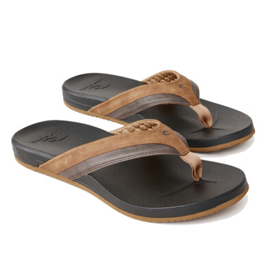 Rip Curl Soft Top Open Toe Sandale - Black/Brown