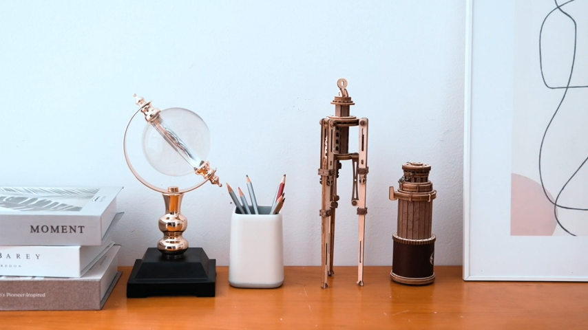 Kit Puzzle 3D En Bois ROKR - Télescope Monoculaire à Monter Soi-même - 314 Pièces, Pour Ados Et Adultes (14+)