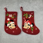 Disney Theme Park Christmas Holiday Stocking Mickey Minnie Mouse