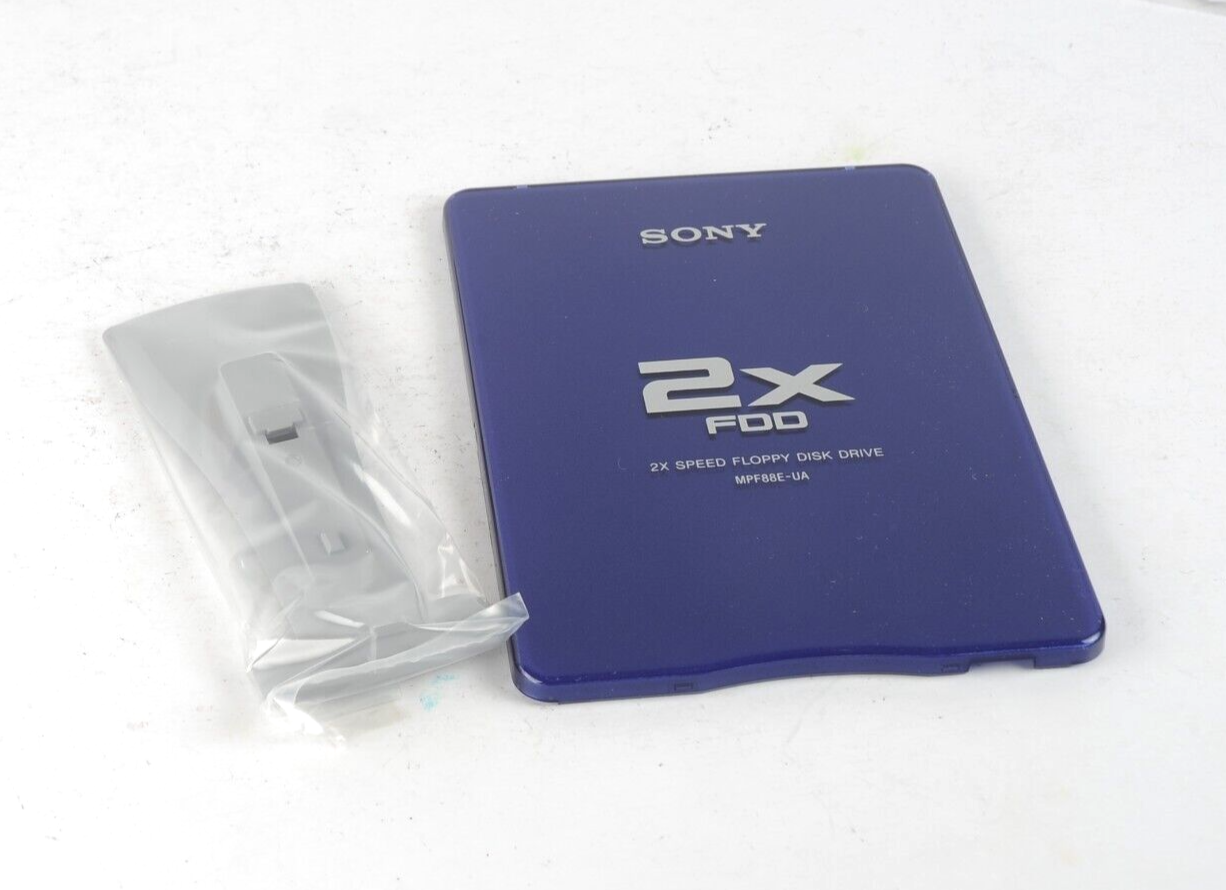 Sony USB Floppy Disk Drive 2x Speed FDD MPF88E Mac Or PC Read/Write