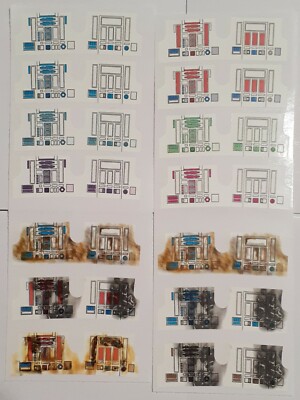 Vintage Star Wars R2-D2, R5-D4 & More 14 Replacement Stickers - No Need To Cut