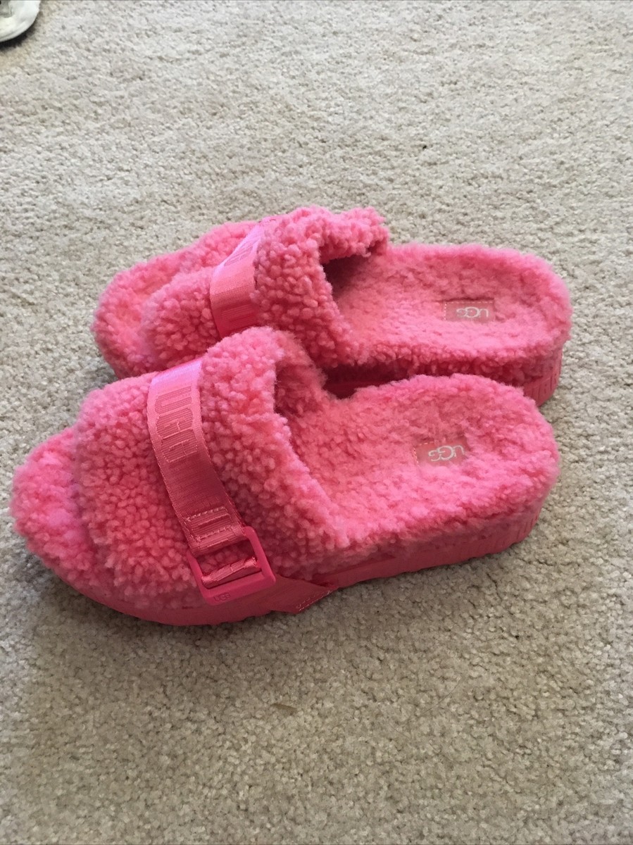 UGG FLUFFITA TAFFY PINK FLUFF PLATFORM WOMEN