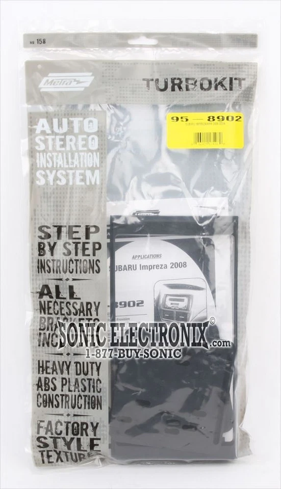 Kit de tablero de instalación doble DIN Metra 95-8902 para Subaru Impreza/WRX 2008-up Foto 3 de 3