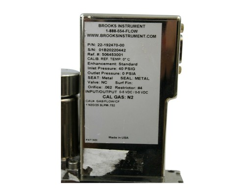 BROOKS DELTA CLASS SMART MASS FLOW SLA7950S1UGG1D2E1 - Bild 5 von 5