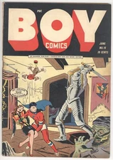 BOY COMICS  16  VG/FN/5.0  -  Nice mid-grade Biro cover on Lev Gleason!