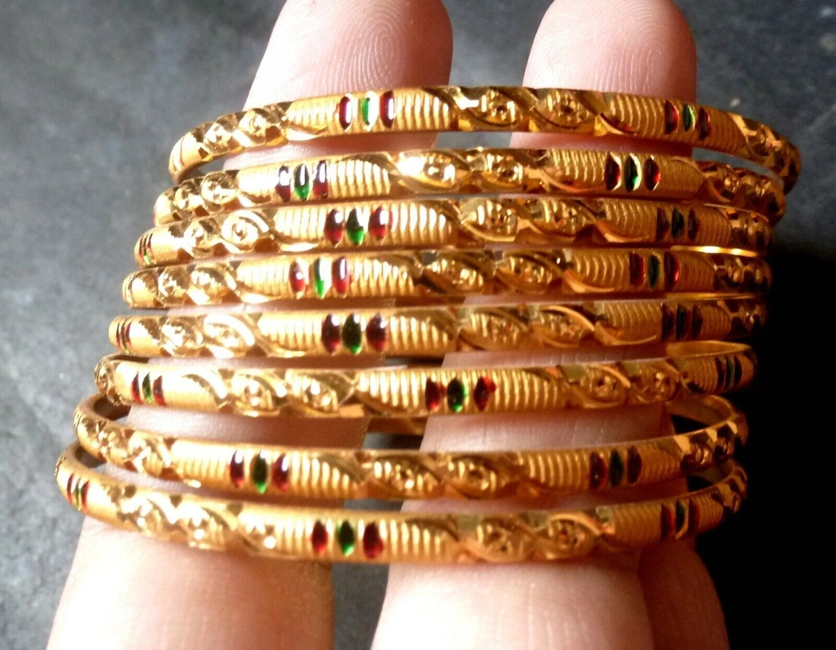 Gold 2024 meenakari bangles