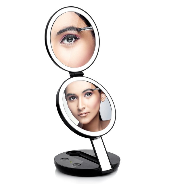 Lighted Travel Makeup Mirror Butyface 1x And 7x Magnifying With Lighted Travel Makeup Mirror Butyface 1x And 7x Magnifying With