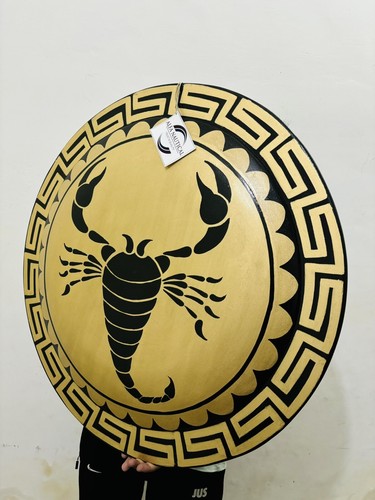 Authentic Greek Hoplite Shield Hoplite Scorpion Handmade 30 Inch Round Shield - 第 1/9 張圖片