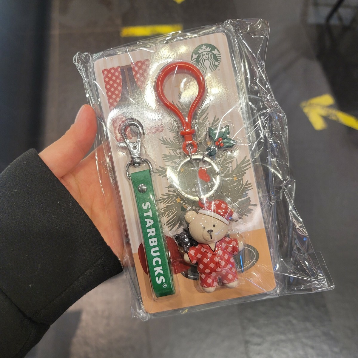 【韓国スタバ】21冬①★ sweet  bearista key chain 韓国スタバ】21冬①☆Home sweet home bearista key chain