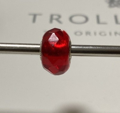Trollbeads Red Prism OOAK Very Rare