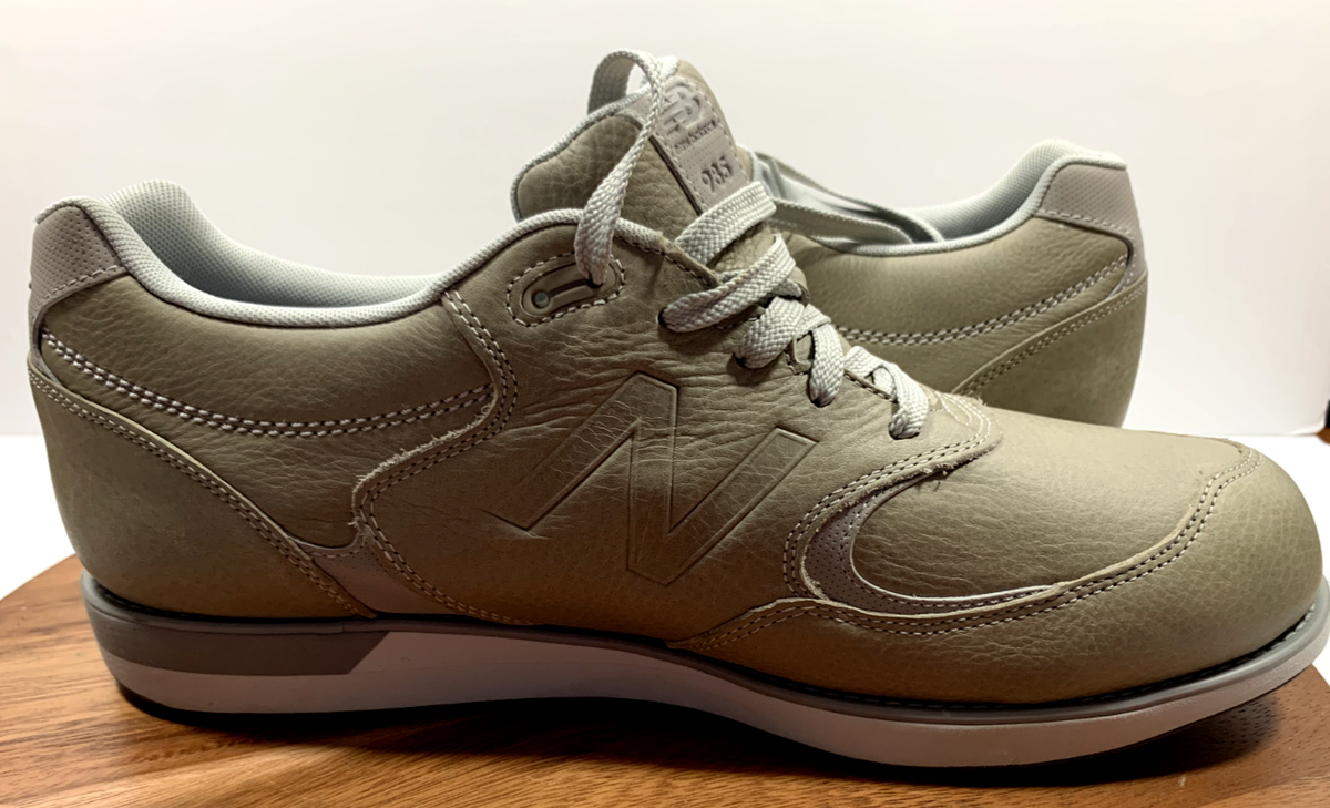 New Balance 985 Men's Leather Walking Shoes, Brn. / Grn