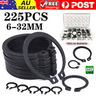 <!--F#f_0-->225Pcs 18Sizes C-Clips Snap Ring Heavy Duty Retaining Set Assortment Black Ring<!--F/-->