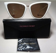 Victoria's Secret VS0030 Solid White Shiny Gold New Women's Sunglasses