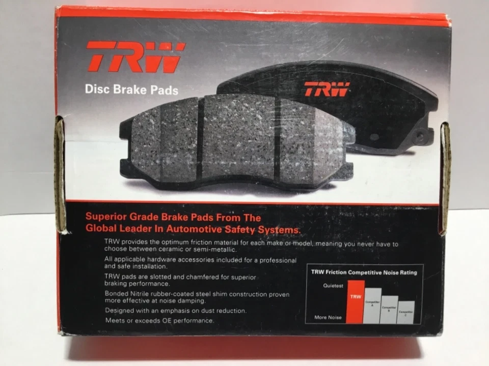 Juego de pastillas de freno de disco para Lexus, Toyota Camry, RAV4TRW Premium pastillas de freno traseras TPC1212 Foto 2 de 4