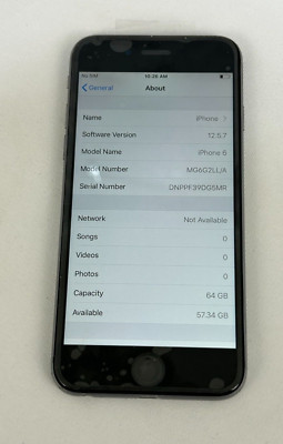 Apple iPhone 6 (A1586) -64GB Factory Unlocked Space Gray