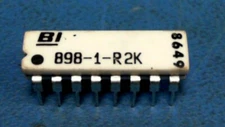 BI TECHNOLOGIES NETWORK RESISTOR THROUGH-HOLE THICK FILM BUSSED 898-1 898-1-R2K