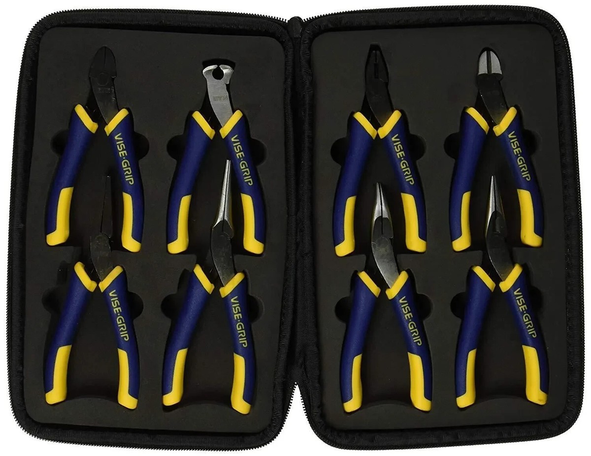 IRWIN Tools VISE GRIP 2078714 8 Piece Mini Pliers Set With Case | eBay