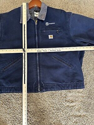 Vintage Carhartt Jacket Navy Blue Detroit J01 DNY Blanket Vintage Carhartt Jacket Navy Blue Detroit J01 DNY Blanket