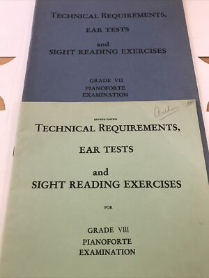 Technical requirements ear tests and sight reading grades VII and VIII  music 5C