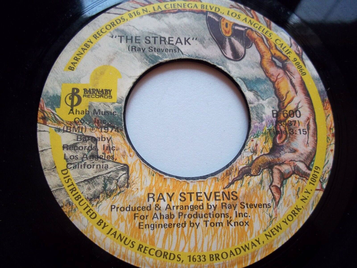RAY STEVENS - THE STREAK / You've Got The Music Inside 45 RPM 7