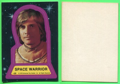 1978 Topps Battlestar Galactica - Sticker - #20 Space Warrior (One Asterisk)