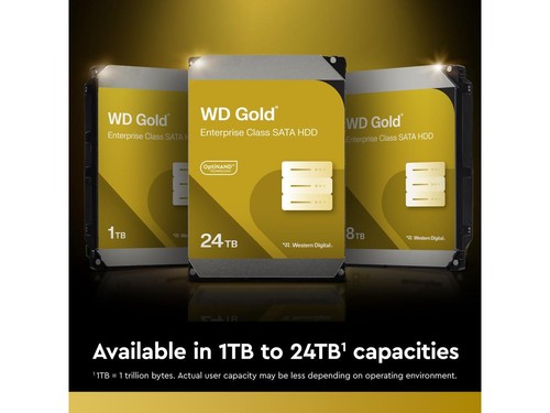 WD Gold WD203KRYZ 20TB 7200 RPM 512MB Cache SATA 6,0Gb/s 3,5" Interne Festplatte - Bild 5 von 5