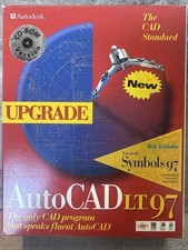 Autodesk AutoCAD LT 97 PC Vintage Software CD ROM Learning Assistance UPGRADE